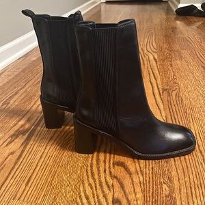 ASOS calf heeled black Chelsea boots size 7